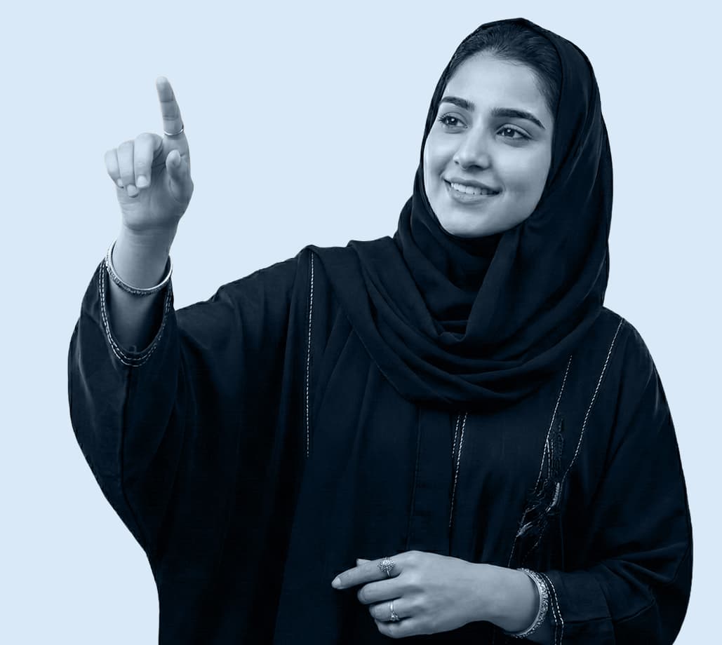 مهني رعاية صحية يشير