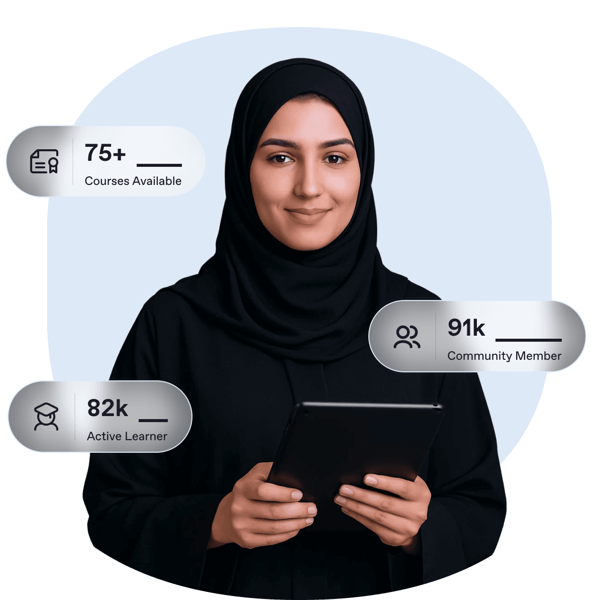 Healthcare professional with tablet